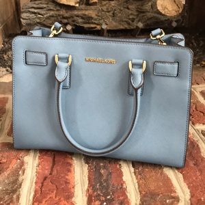 Michael Kors Blue Bonded leather Tote